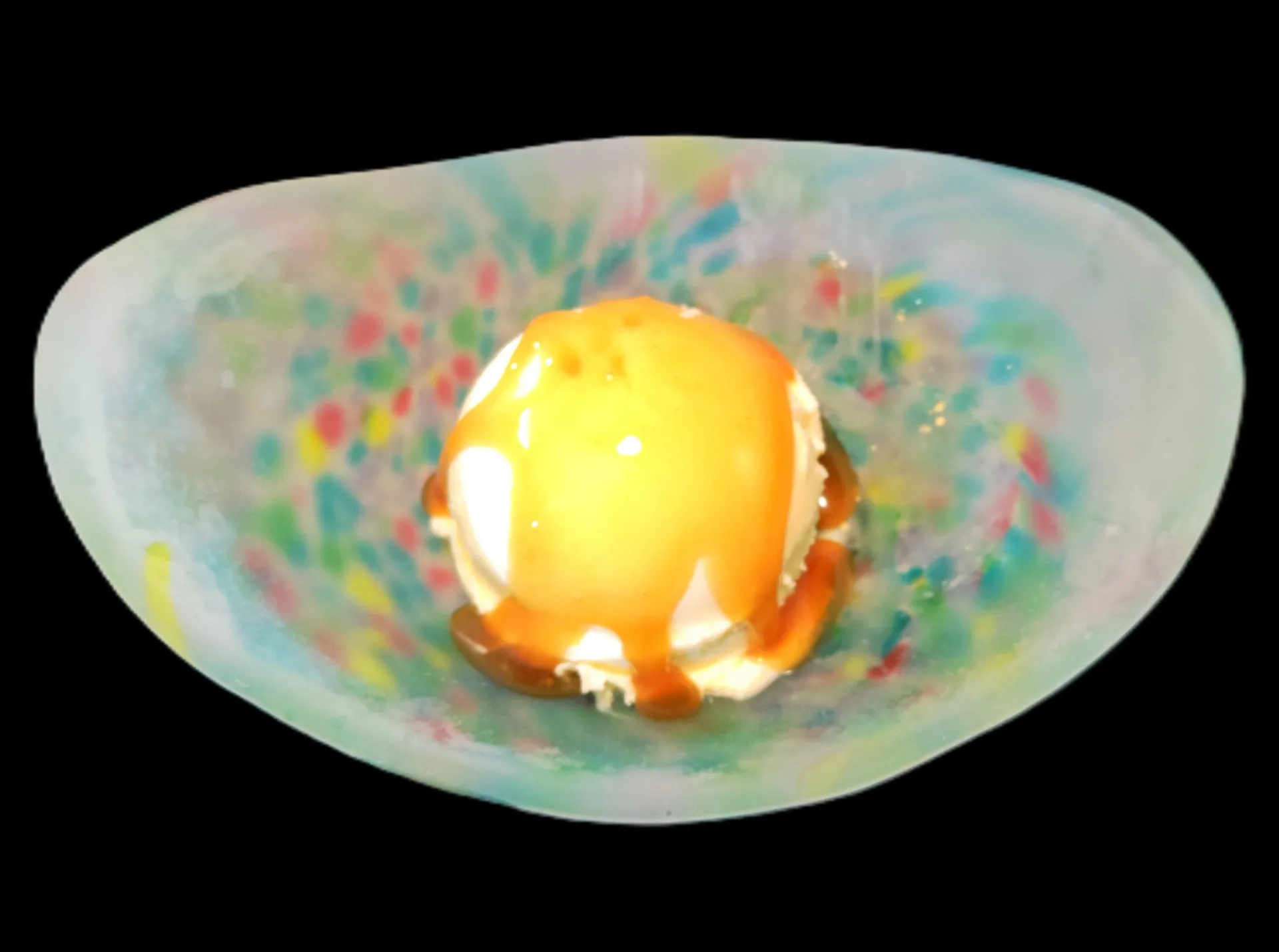 白バラアイス【キャラメルソース】